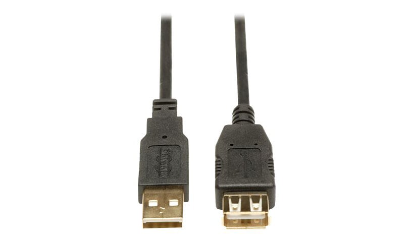 Tripp Lite 10ft USB 2.0 Hi-Speed Extension Cable Shielded A Male / Female 10' - USB cable - USB to USB - 10 ft