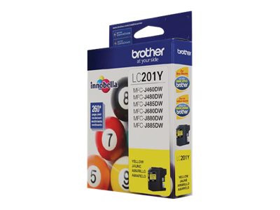 Brother LC201Y - yellow - original - ink cartridge