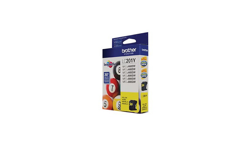 Brother LC201Y - yellow - original - ink cartridge