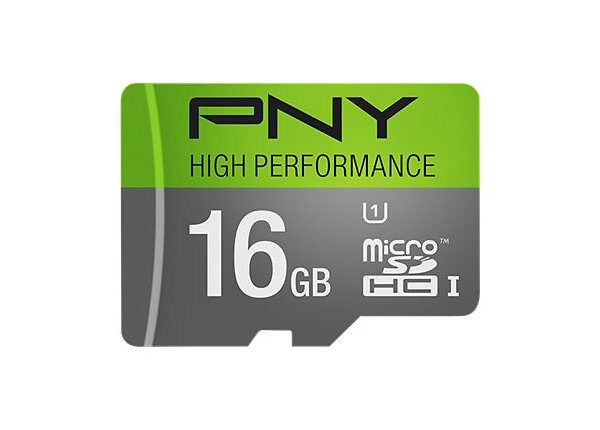 PNY High Performance - flash memory card - 16 GB - microSDHC UHS-I