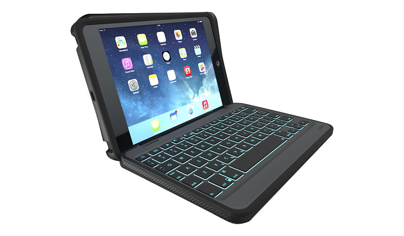 ZAGG Rugged Book - keyboard and folio case - US - black