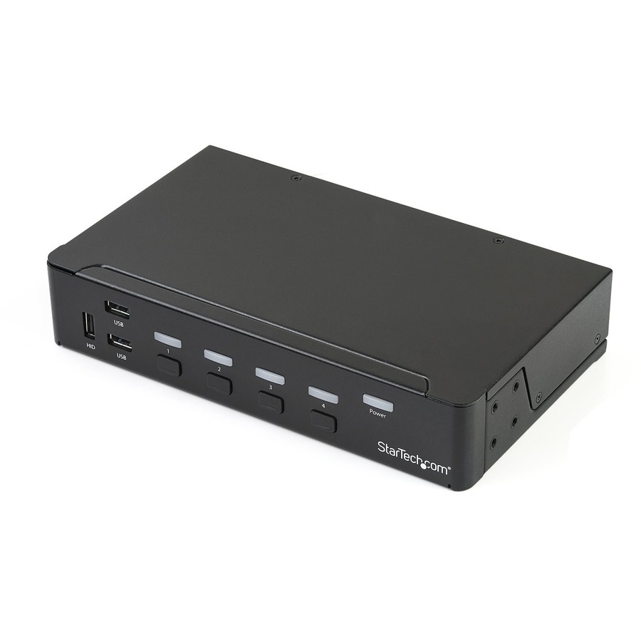 StarTech.com 4-Port DisplayPort KVM Switch, DP KVM Switch with Built-in USB
