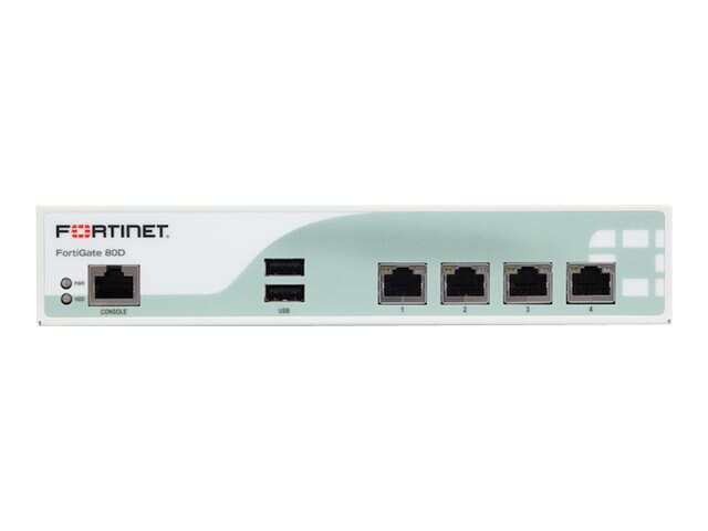 Fortinet FortiGate 80D - security appliance - with 3 years FortiCare 24x7 E