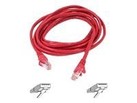Belkin Cat6 75ft Red Ethernet Patch Cable, UTP, 24 AWG, Snagless, Molded, RJ45, M/M, 75'