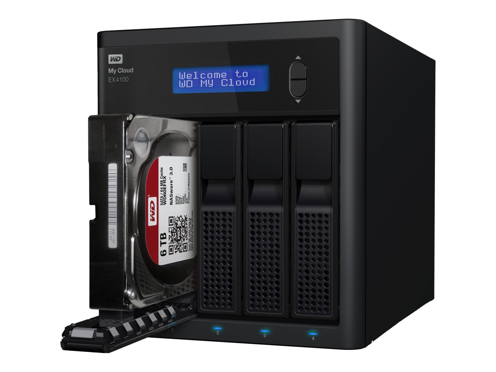 WD My Cloud EX4100 WDBWZE0320KBK - NAS server - 32 TB