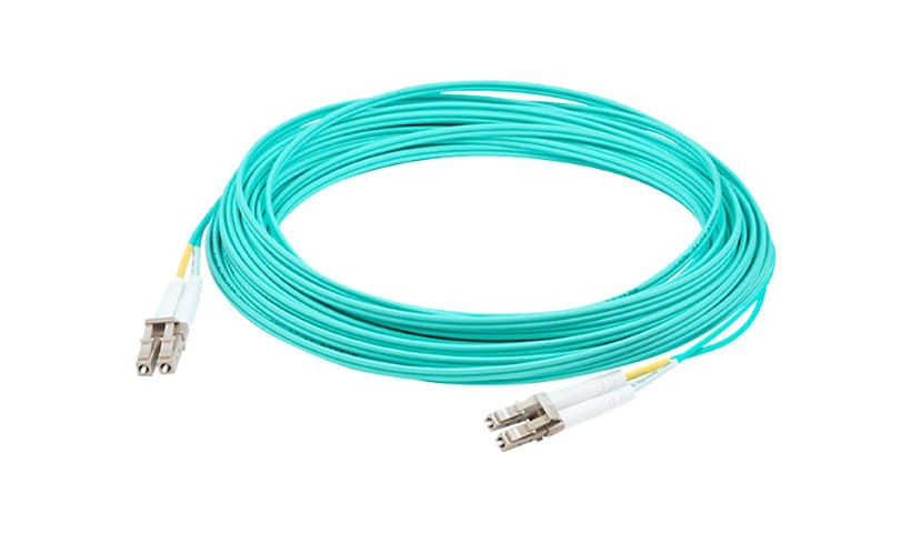 Proline 2.5m LC (M) to LC (M) Aqua OM4 Duplex Fiber OFNR Patch Cable