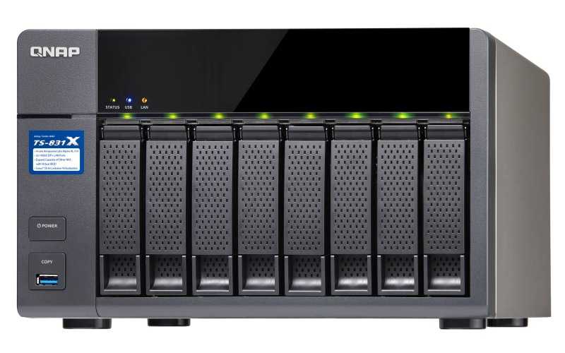 QNAP TS-831X - NAS server - 0 GB