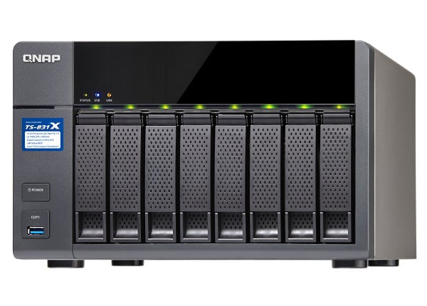 QNAP TS-831X - NAS server - 0 GB