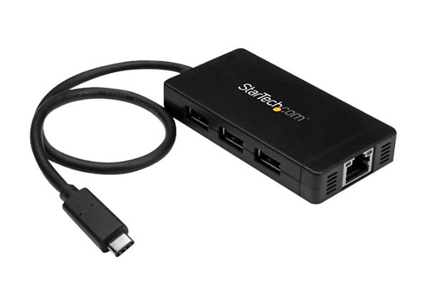 StarTech.com Port USB C Hub and Adapter - USB 3.0 5Gbps - HB30C3A1GE - USB Hubs - CDW.com