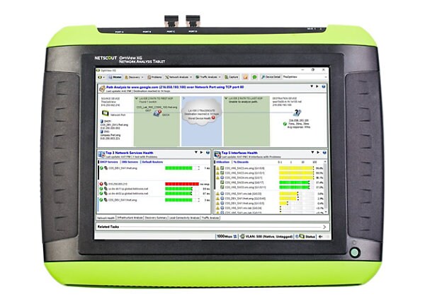 NetScout OptiView XG Network Analysis Tablet, 10 Gbps with AirMagnet WiFi Analyzer, Spectrum XT, and SurveyPro - network