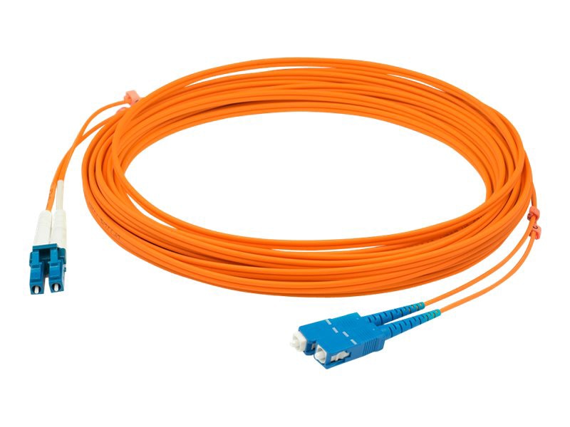 Proline 9m SC to LC Orange OM1 Duplex OFNR (Riser-Rated) MMF Fiber Patch Cable