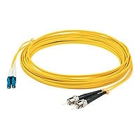 Proline 1m LC (M) to ST (M) Yellow OS2 Duplex Fiber OFNR Patch Cable