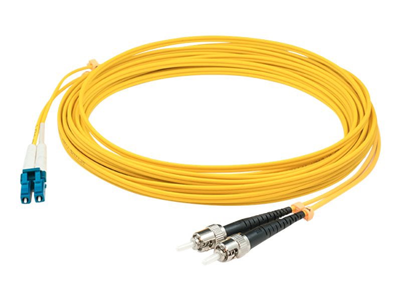 Proline 10m LC (M) to ST (M) Yellow OS2 Duplex Fiber OFNR Patch Cable