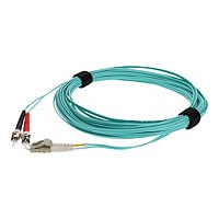 Proline 2m LC (M) to ST (M) Aqua OM4 Duplex Fiber OFNR Patch Cable