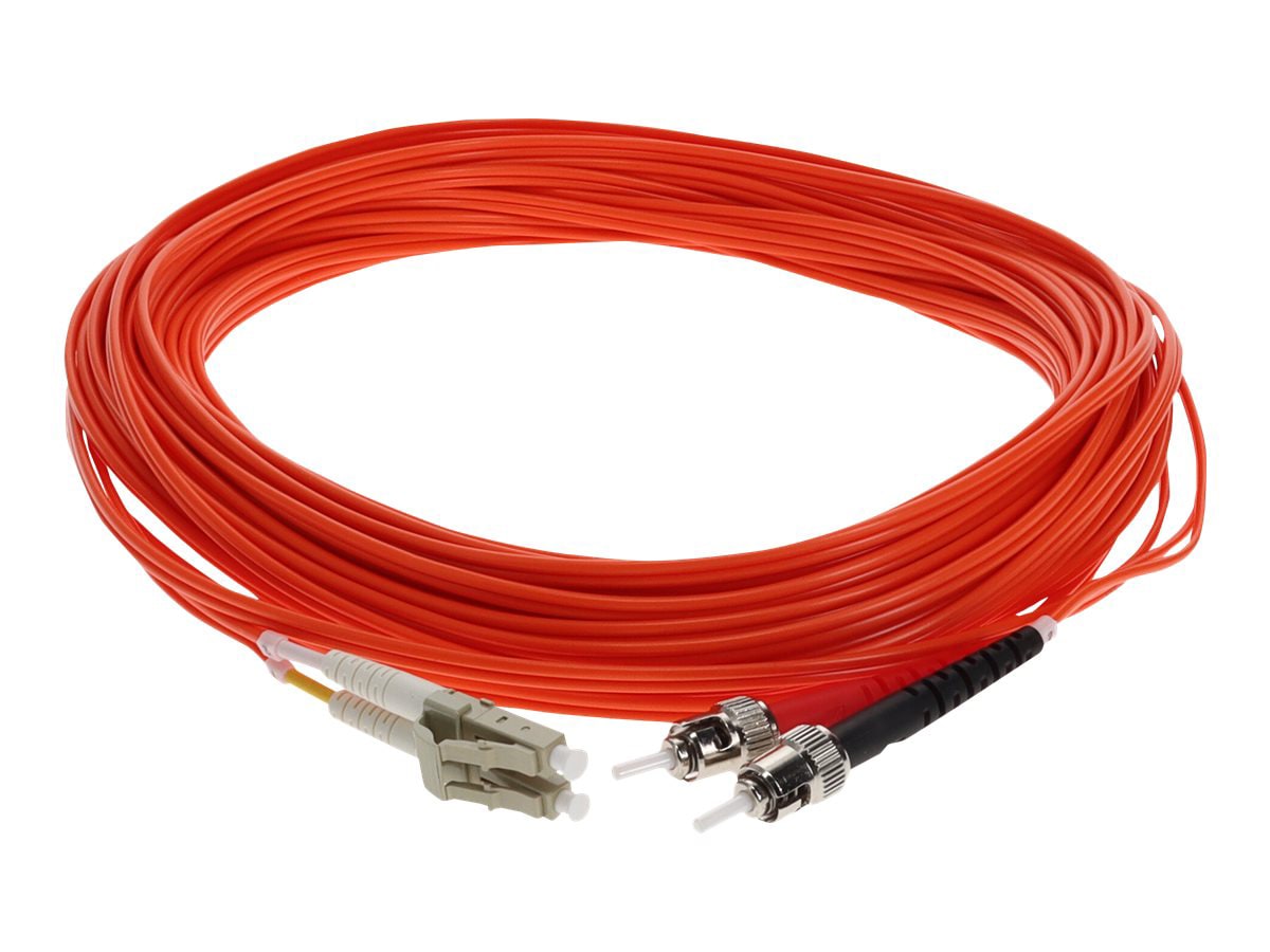 Proline 20m LC (M) to ST (M) Orange OM1 Duplex Fiber OFNR Patch Cable