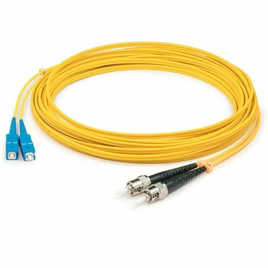 Proline 15m ST to SC Yellow OS2 Duplex OFNR (Riser-Rated) SMF Fiber Patch Cable