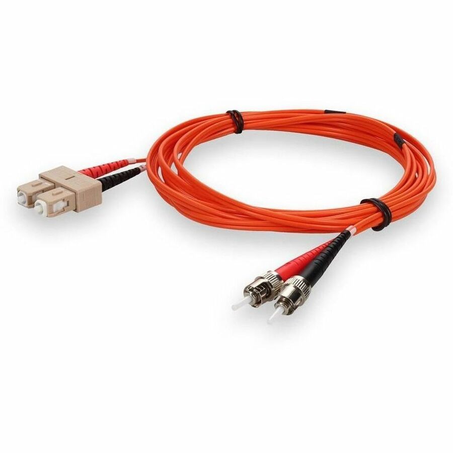 Proline 2m ST to SC Orange OM1 Duplex OFNR (Riser-Rated) MMF Fiber Patch Cable