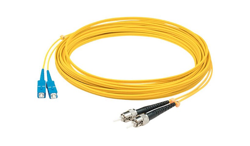 Proline 20m SC (M) to ST (M) Yellow OS2 Duplex Fiber OFNR Patch Cable