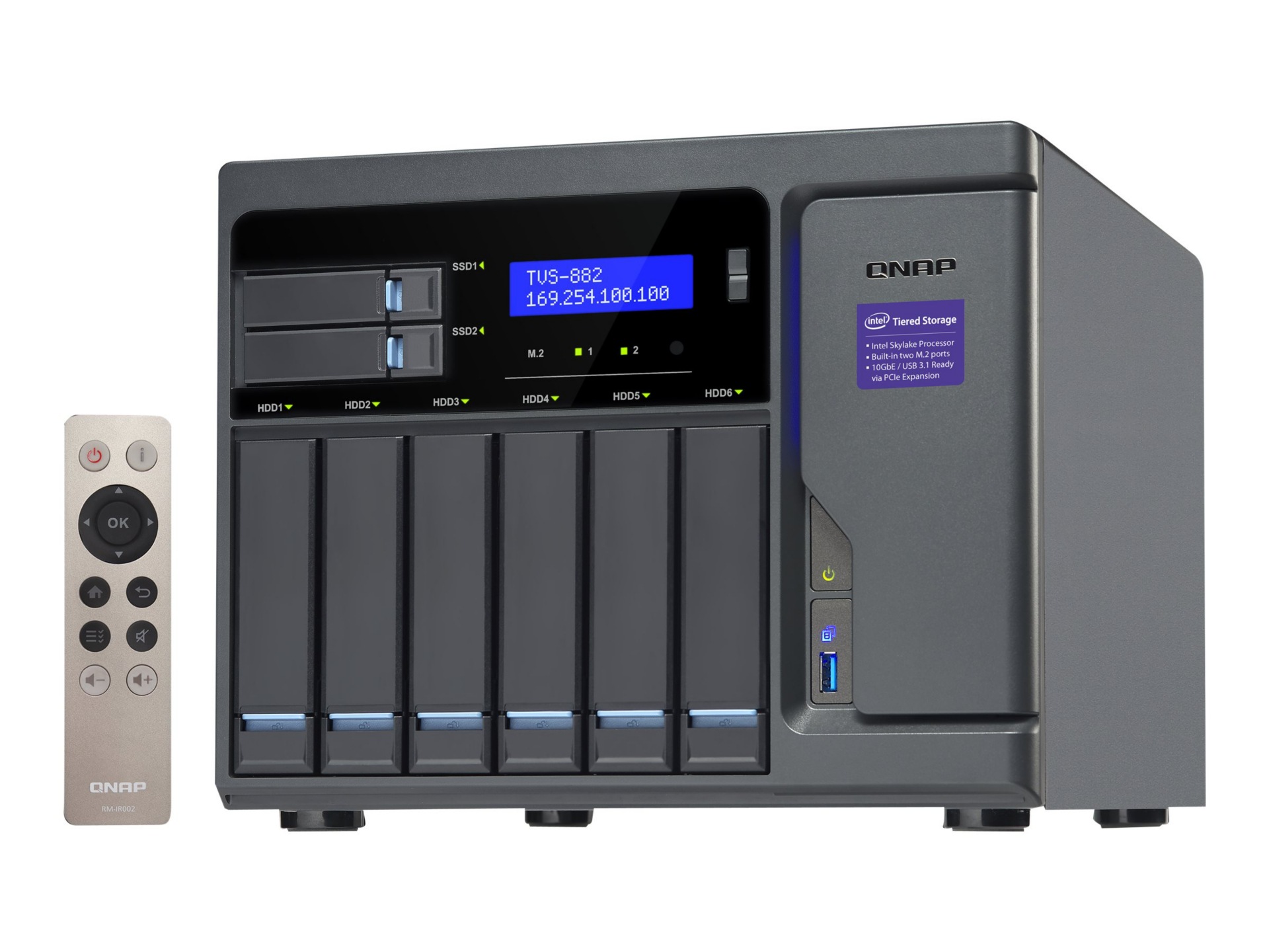 QNAP TVS-882 - NAS server - 0 GB