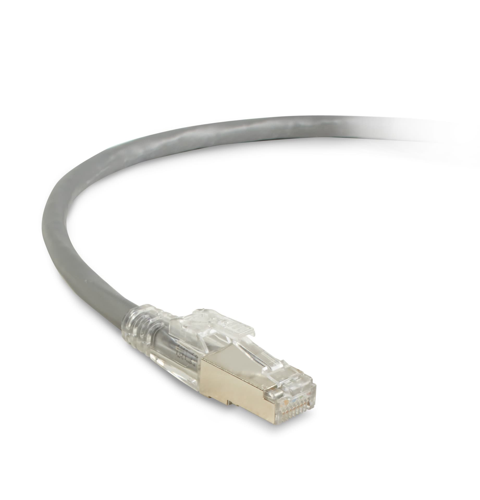 CAT6A 650-MHz Locking Snagless Patch Cable CM PVC GY 3FT