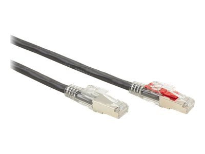 Black Box 10" Cat6A Gig 3 Pcord - Black