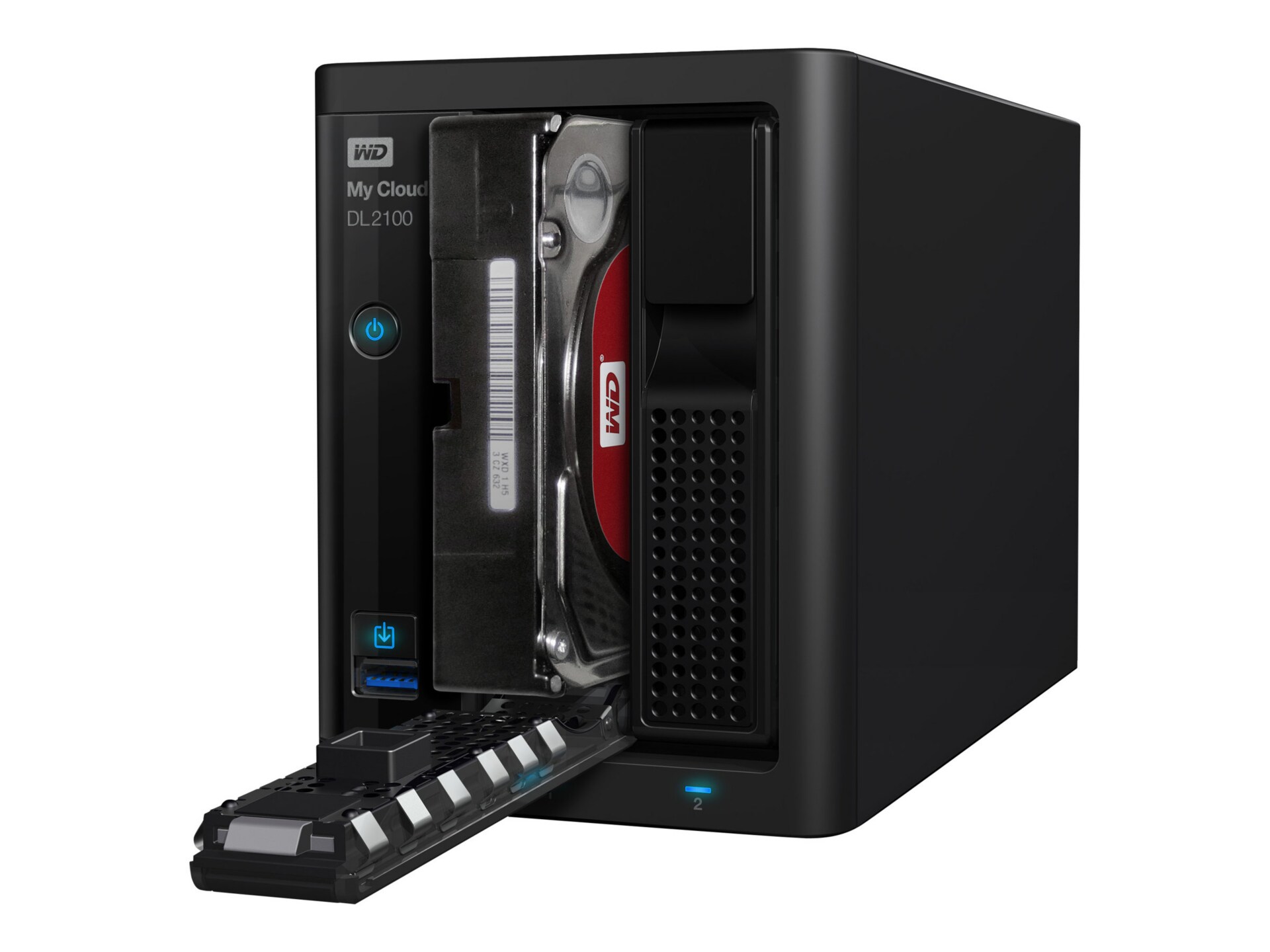 WD My Cloud PR2100 WDBBCL0080JBK - NAS server - 8 TB