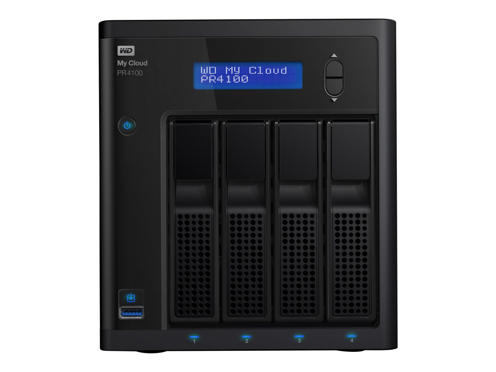 WD My Cloud PR4100 WDBNFA0160KBK - NAS server - 16 TB - WDBNFA0160KBK-NESN - Network Attached 