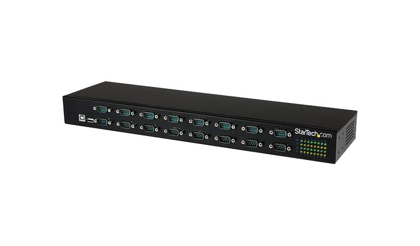 StarTech.com 16 Port USB to Serial RS232 Adapter Hub - Daisy Chain