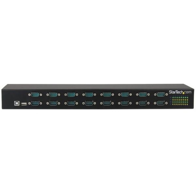 Thumbnail 2 of 6 for StarTech.com USB to Serial Hub, 16 Port, COM Port Retention, Rack Mount and Daisy Chainable, USB to RS232 Hub, TAA