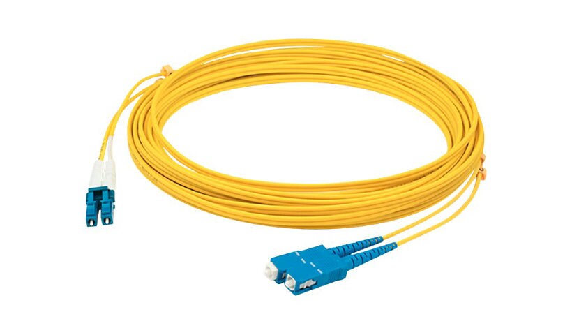 Proline 65m LC (M) to SC (M) Yellow OS2 Duplex Fiber OFNR Patch Cable
