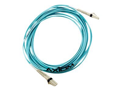 Axiom LC-SC Multimode Duplex OM3 50/125 Fiber Optic Cable - 3m - Aqua - network cable - 3 m