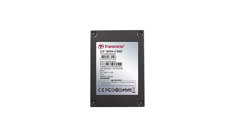 Transcend SSD420I Industrial - solid state drive - 256 GB - SATA 6Gb/s