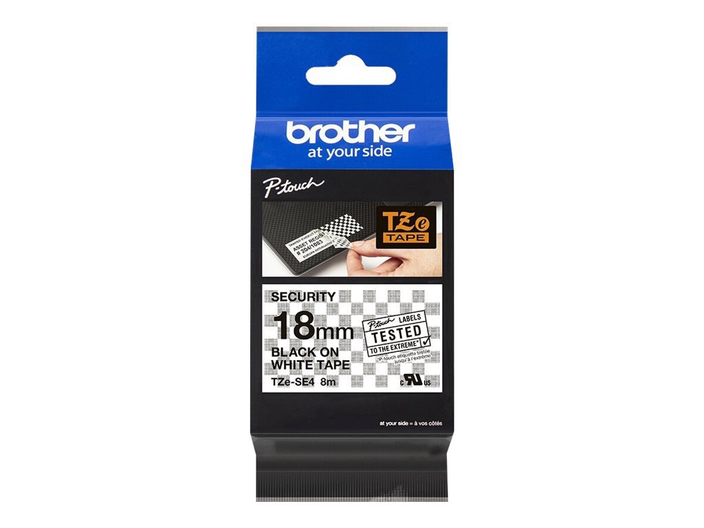 BROTHER LBL TAPE 3/4IN BLK ON WHITE