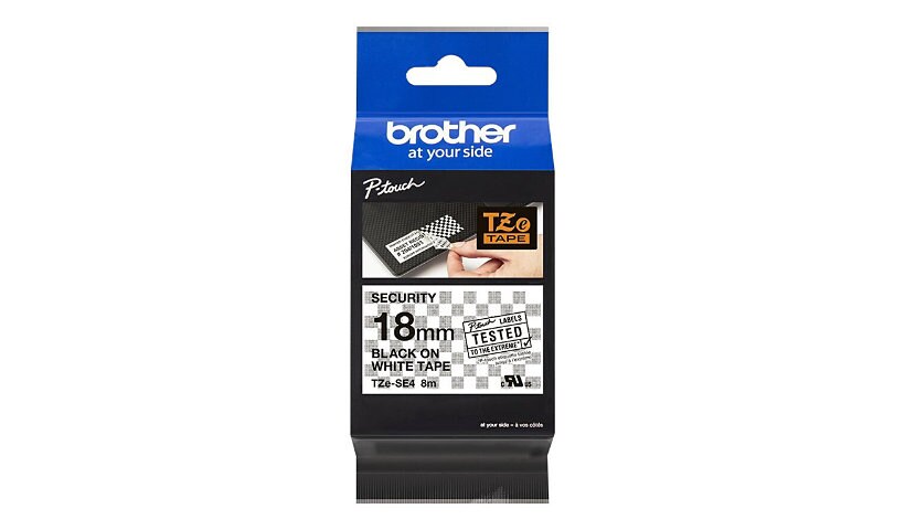 Brother TZe-SE4 - ruban laminé - 1 cassette(s) - rouleau (1,8 cm x 8 m)