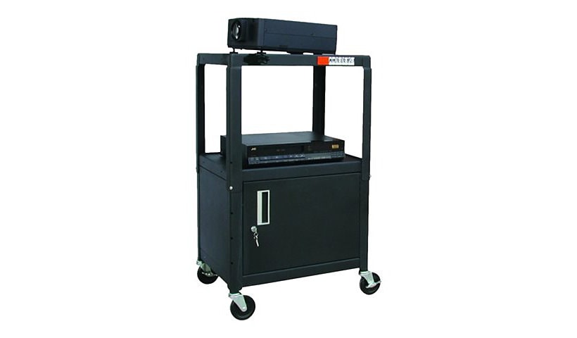 Hamilton Buhl Multi-Functional AV Cart with Lockable Security Cabinet - car