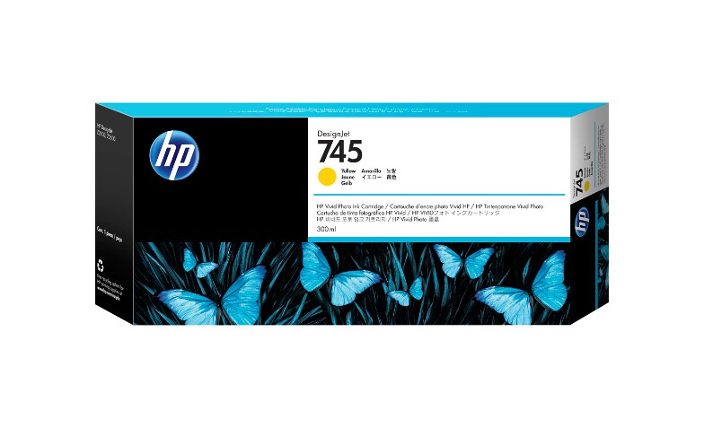 HP 745, (F9K02A) Yellow Original Ink Cartridge