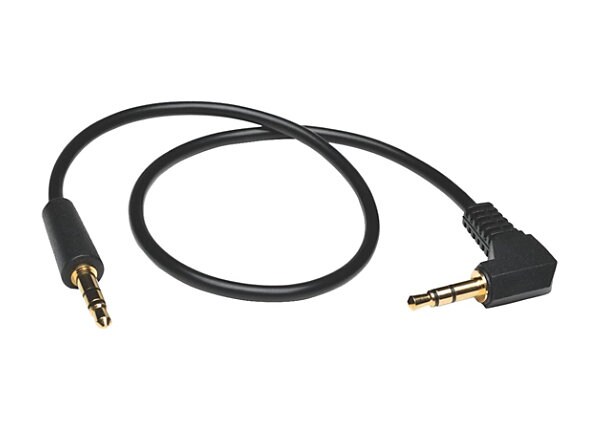 Tripp Lite 6ft Mini Stereo Audio Cable with One Right Angle Plug 3.5mm M/M 6' - audio cable - 1.83 m