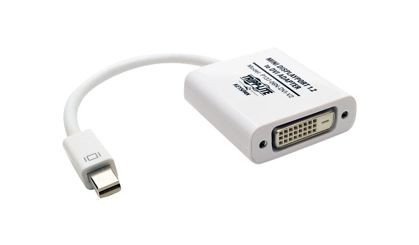 Tripp Lite Keyspan Mini DisplayPort 1.2 to DVI Active Adapter Converter (Mini-DP Male to DVI Female), 6-in. - video