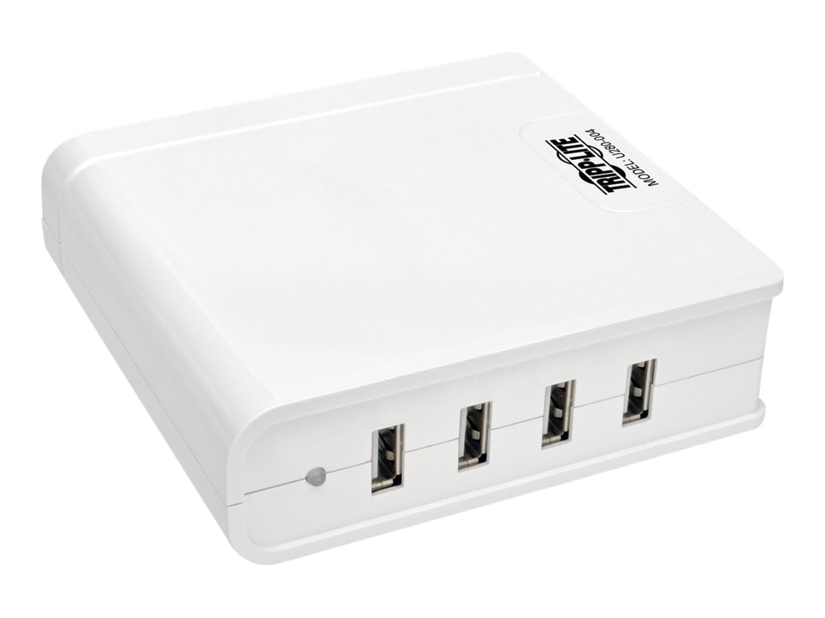 Tripp Lite 4-Port USB Charging Station Hub 5V 6A/30W Tablet Smartphone iPad