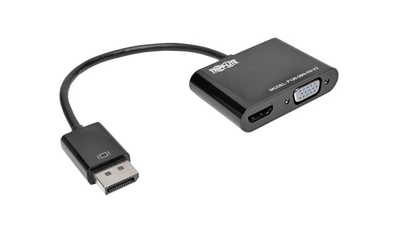 Tripp Lite DisplayPort to HDMI VGA Adapter Converter 4K x 2K @ 24/30Hz DP to HDMI VGA DPort 1.2 - video converter -
