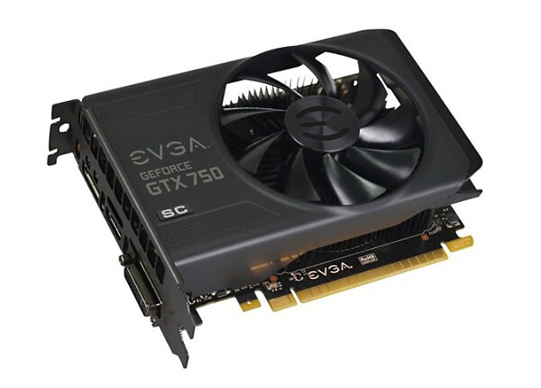 EVGA GeForce GTX 750 Superclocked - graphics card - GF GTX 750 - 2 GB