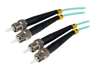 StarTech.com 1m ST Fiber Optic Cable - 10 Gb Aqua - MM Duplex 50/125 - LSZH - patch cable - 1 m - aqua
