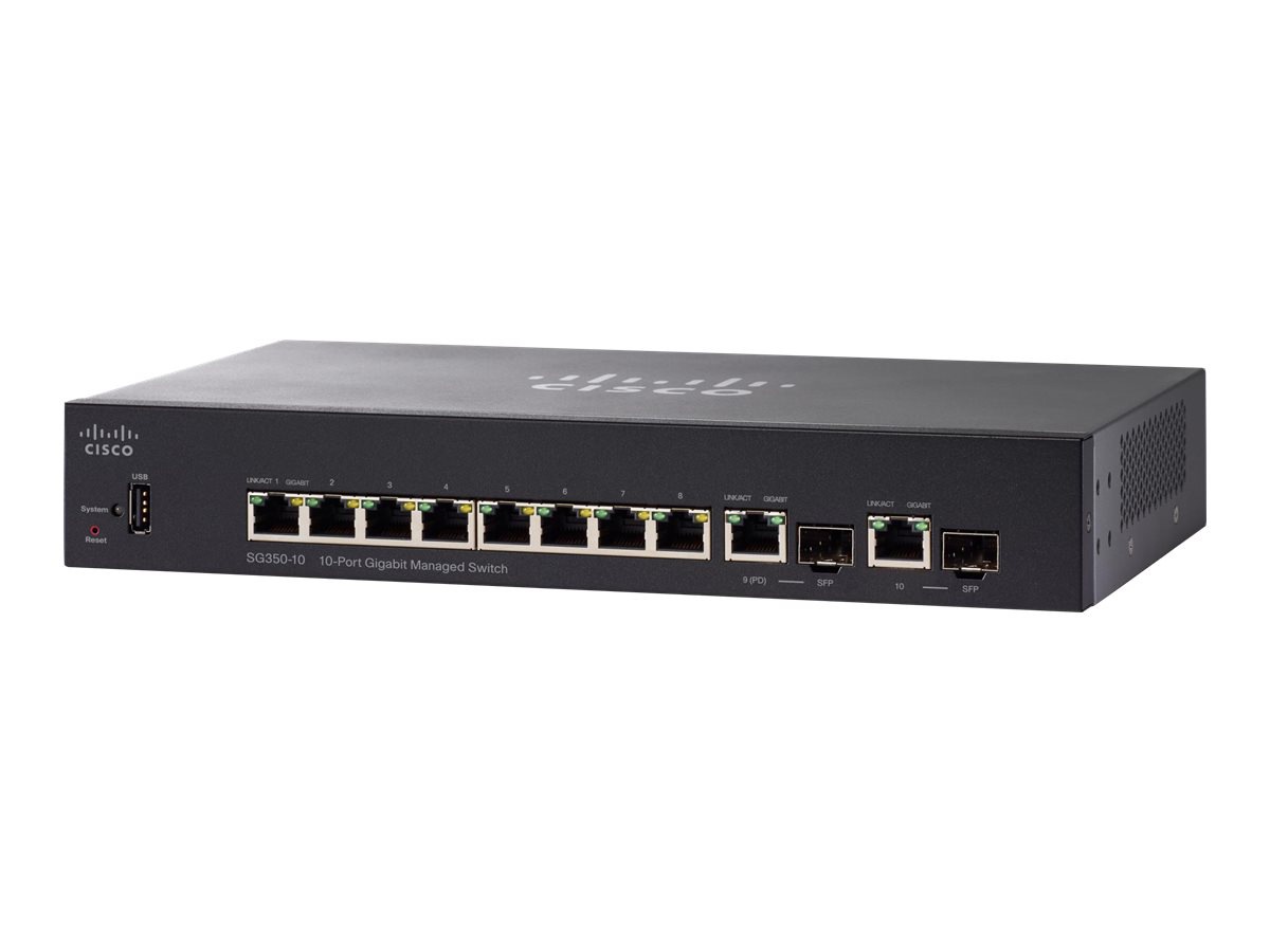 Cisco Small Business SG350-10 - switch - 10 ports - managed
