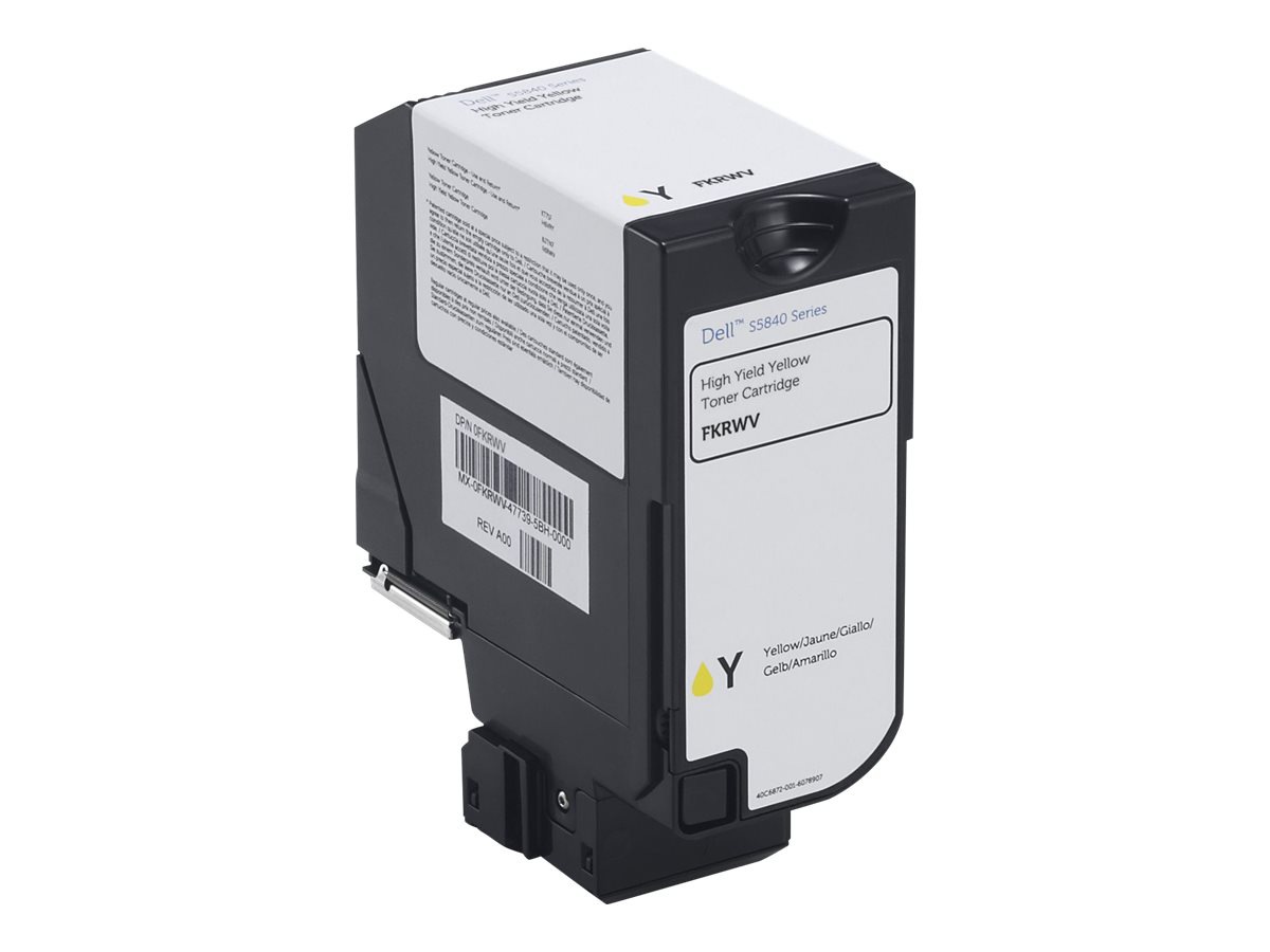 Dell - yellow - original - toner cartridge - Use and Return