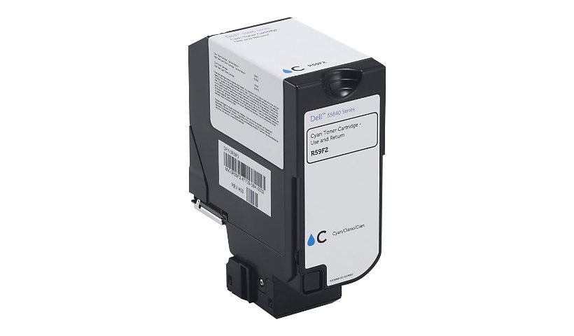 Dell - cyan - original - toner cartridge - Use and Return