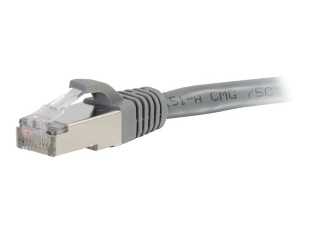 C2G Cat6a Snagless Shielded (STP) Network Patch Cable - patch cable - 2.44 m - gray