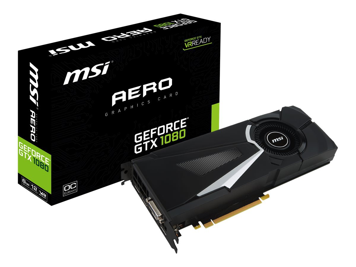 MSI GTX 1080 AERO 8G OC - graphics card - GF GTX 1080 - 8 GB