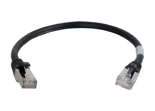 C2G 2FT CAT6A STB CABLE BLK SNGLESS