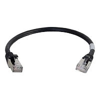 C2G 2ft Cat6a Snagless Shielded (STP) Network Patch Ethernet Cable Black -