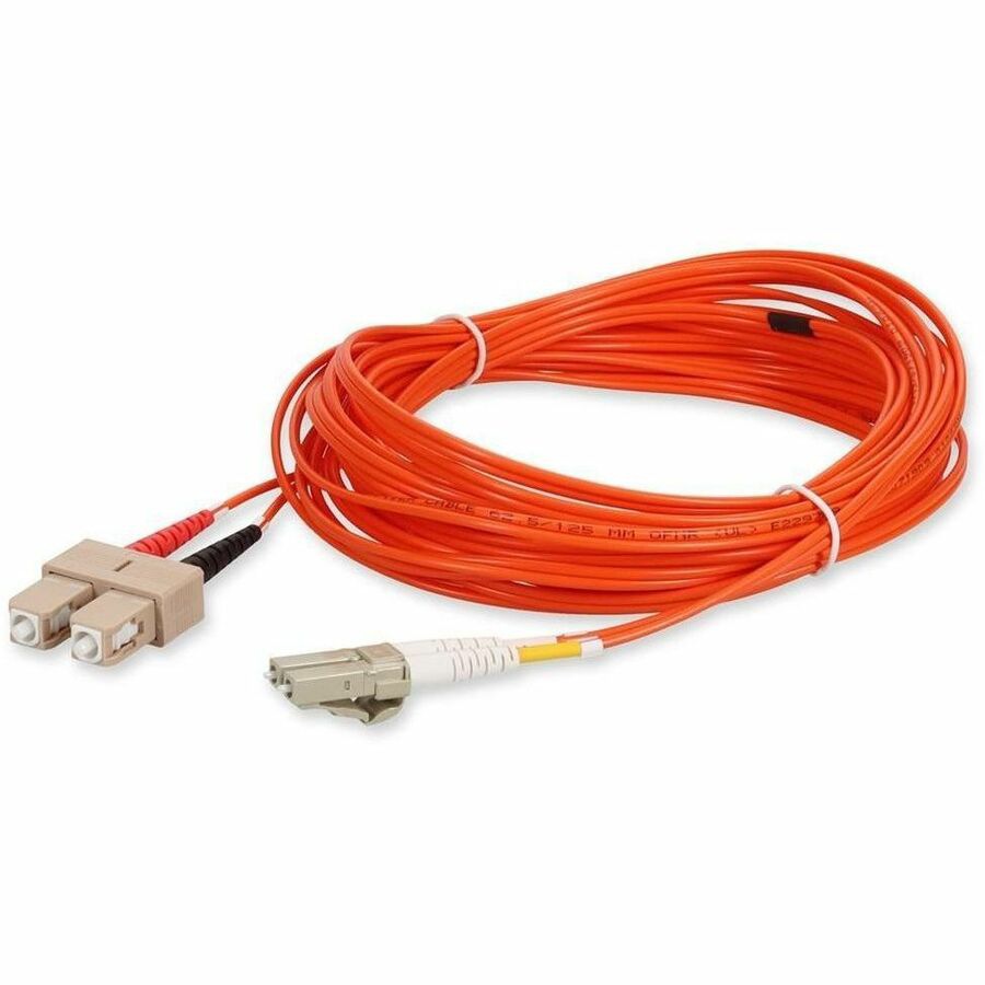Proline 0.5m SC (Male) to LC (Male) Orange OM1 Duplex OFNR (Riser-Rated) Fiber Patch Cable